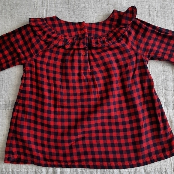 OSHKOSH plaid blouse size 4T - Picture 2 of 6
